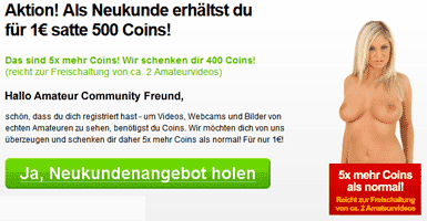 AmateurSeite 500 Coins für 1 Euro